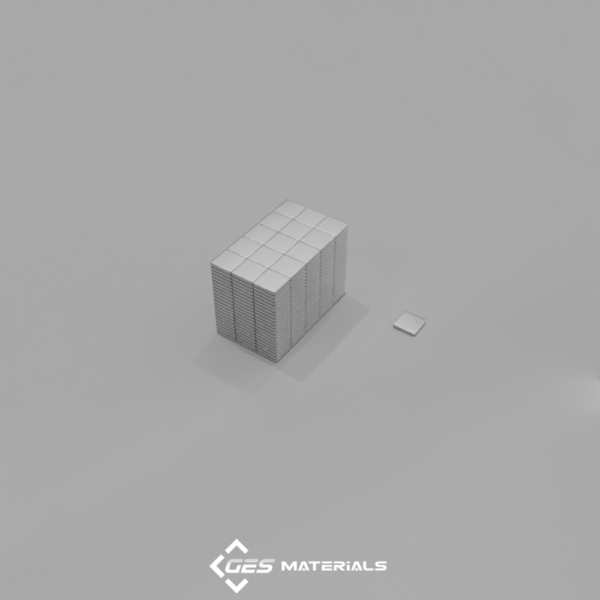 3/16 x 3/16 x 1/32 Inch Block Magnet | B3301 N42 Magnets