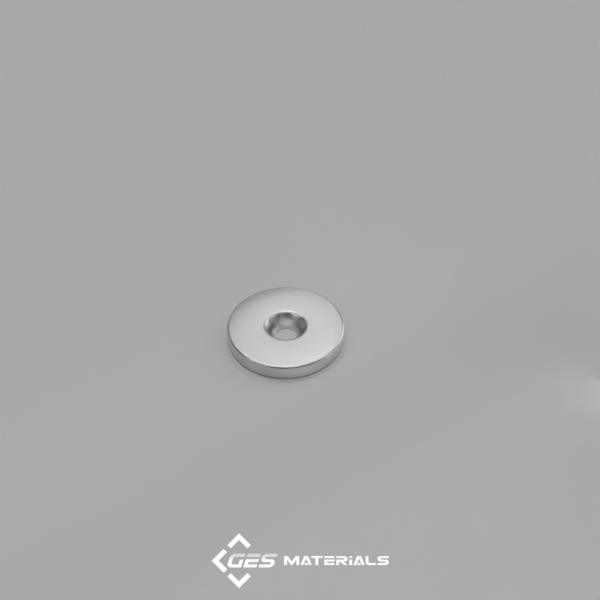 7/8 x 1/8 Inch Countersunk Ring Magnet (#8 screw) | RE22CS-N-N52 Magnets