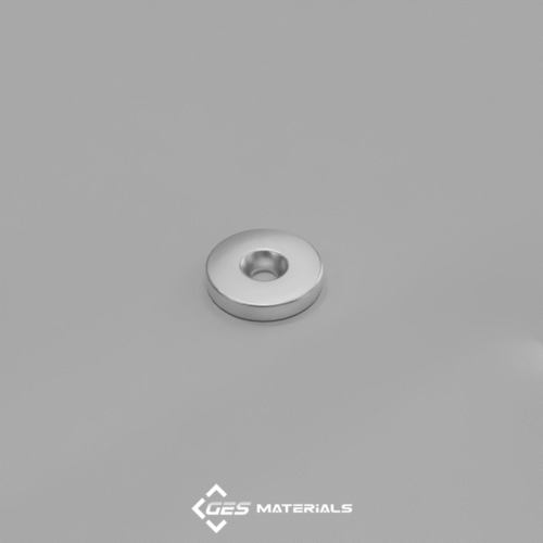 1 x 3/16 Inch Countersunk Ring Magnet (#10 screw) | RX033CS-S-N52 Magnets